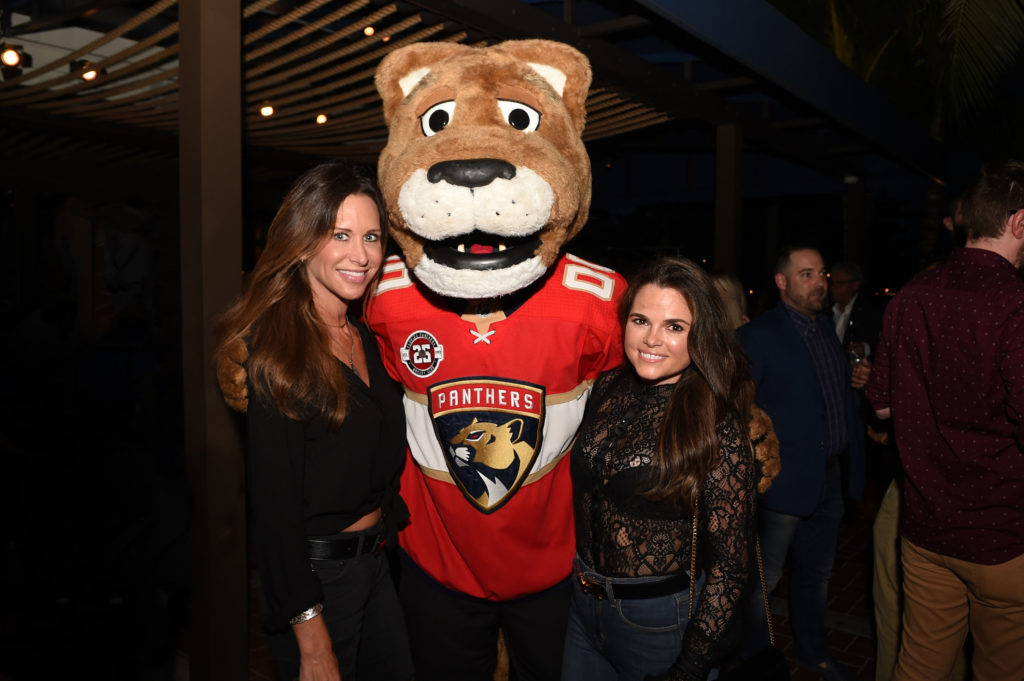 Susan Penrod, Florida Panthers Mascot, & Erin Clampett